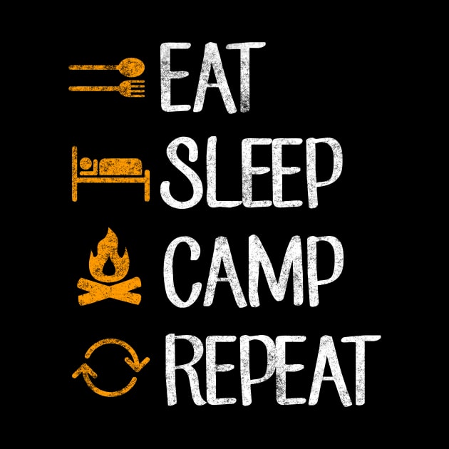 Eat sleep camp repeat by captainmood