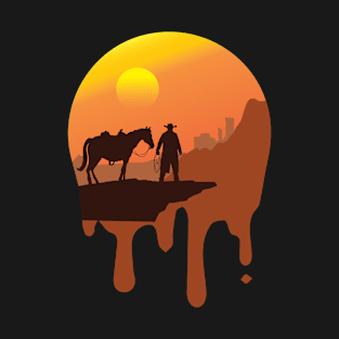 Cowboy Sunset T-Shirt T-Shirt