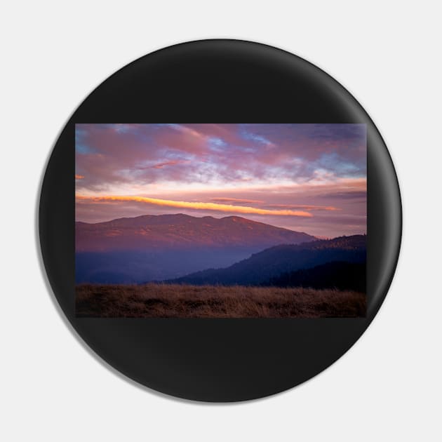 Sunset clouds over mountains Pin by blossomcophoto