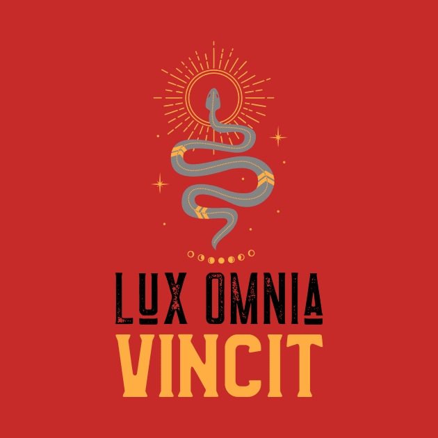 Light Always Wins, Lux Omnia Vincit - Self Help Design by Divine Crowns