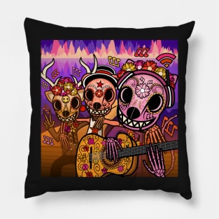 Audio's Amigos Day of the Dead Artwork Pillow