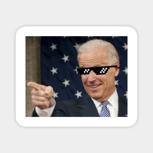 Joe Biden Finger gun - Deal with it Magnet