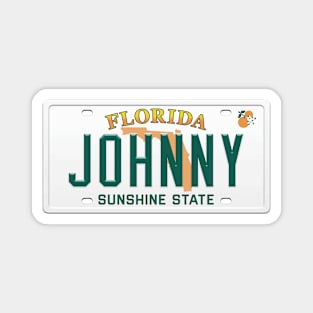 Johnny License Plate - FL Magnet