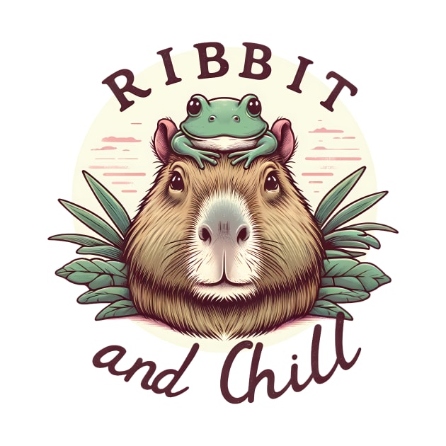 Ribbit and Chill Capybara with Frog by TheCloakedOak