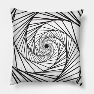 Galaxy geometric abstract black Pillow
