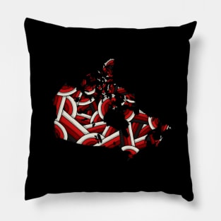 Canada Map Art Pillow