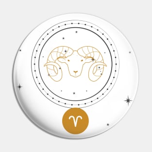 Aries | Astrology Zodiac Sign Design Pin