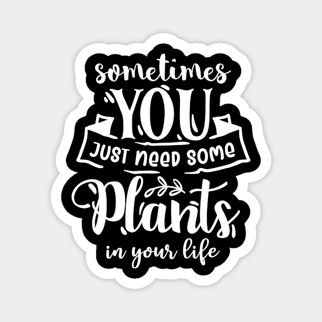 Funny Plant Lover Quote Gardening Planter Magnet by BlueTodyArt