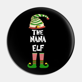 Nana Elf Family Matching Group Christmas Pin