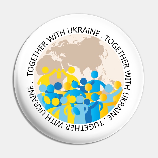 Together with Ukraine Pin by grafart