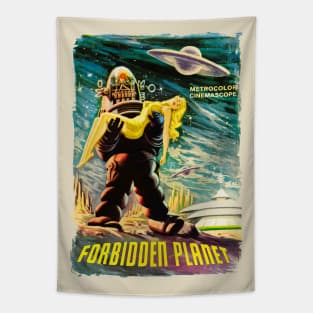 Forbidden Planet Poster Tapestry