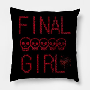Final Girl Horror Movie Pillow
