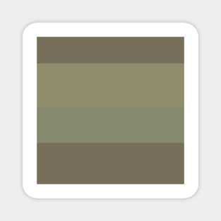 An outstanding bind of Quincy, Pastel Brown, Camouflage Green, Sage and Brown Grey stripes. Magnet