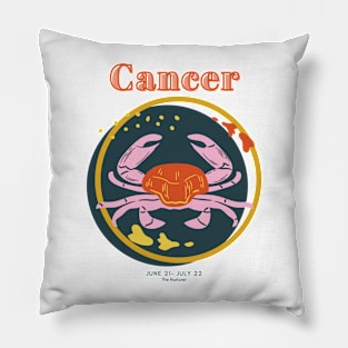 Cancer Zodiac Astrology Symbol Pillow