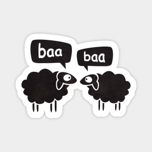 Baa Baa Black Sheep Magnet