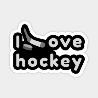 I love Hockey Magnet