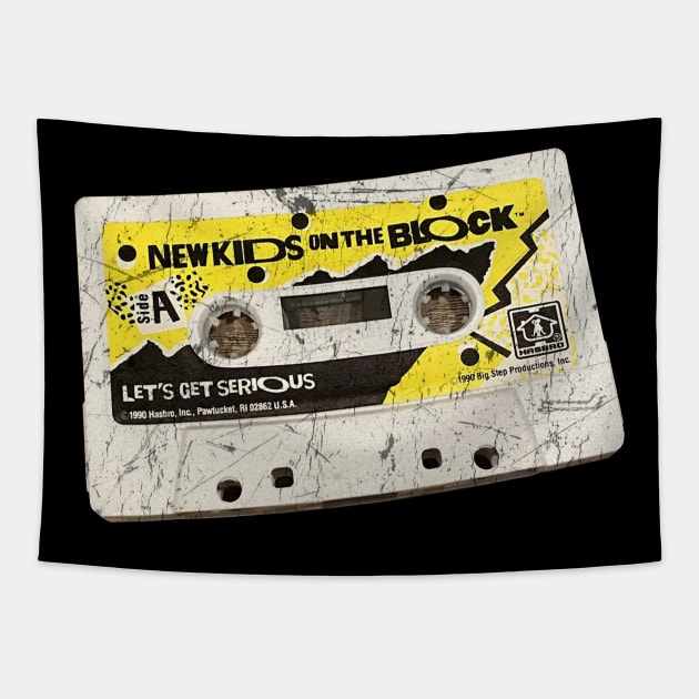 Cassette Tape Retro Vintage NKOTB Tapestry by DudiDama.co