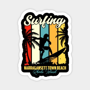 Surfing | Narragansett Town Beach, Rhode Island Magnet