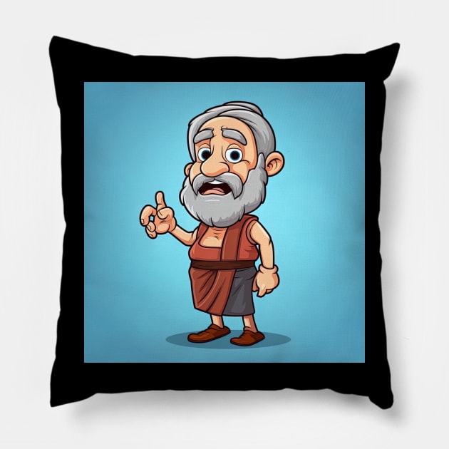 Zeno of Citium Pillow by ComicsFactory