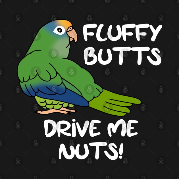 fluffy butts drive me nuts peach fronted conure by FandomizedRose