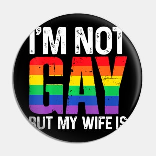 I'm Not Gay I'm Super Gay LGBT Pride March Pin