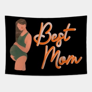 Best Mom Pregnancy Baby Tapestry