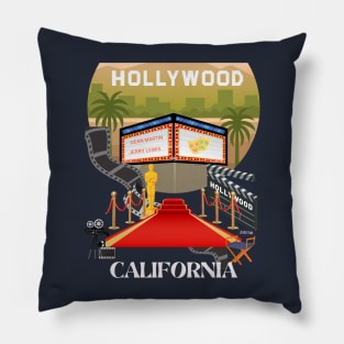 Hollywood,California Pillow