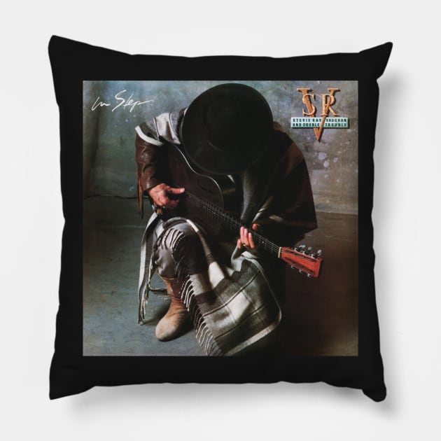 Stevie Ray Vaughan Pillow by xnewsomefiles