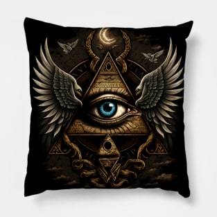 illuminati-inspired, eye Pillow