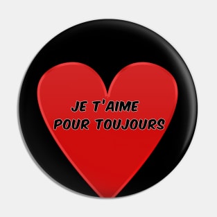 I Love You French Pin