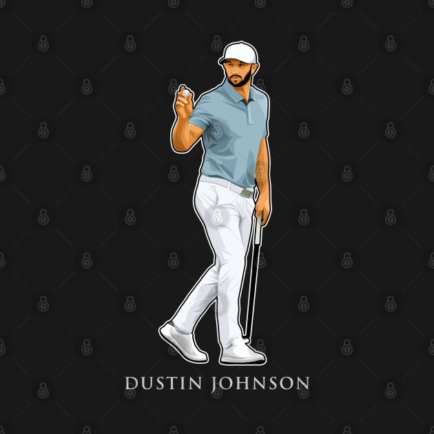 Dustin Johnson Golf Legends by RunAndGow