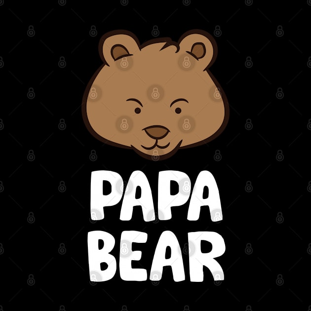 Funny Papa Bear Boys Papa Bear Cute Papa Bear by EQDesigns