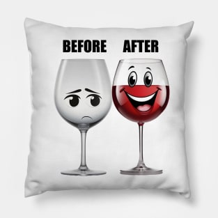 Wine Lovers Funny Gift Pillow