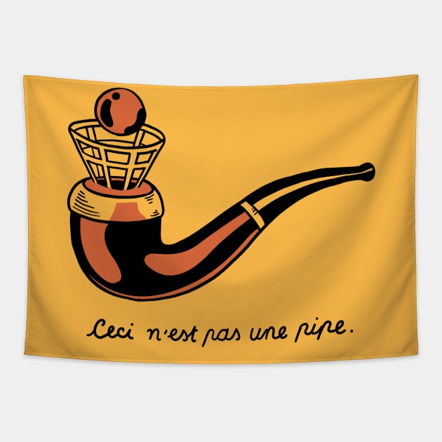 Ceci n'est pas une pipe Tapestry by Savron