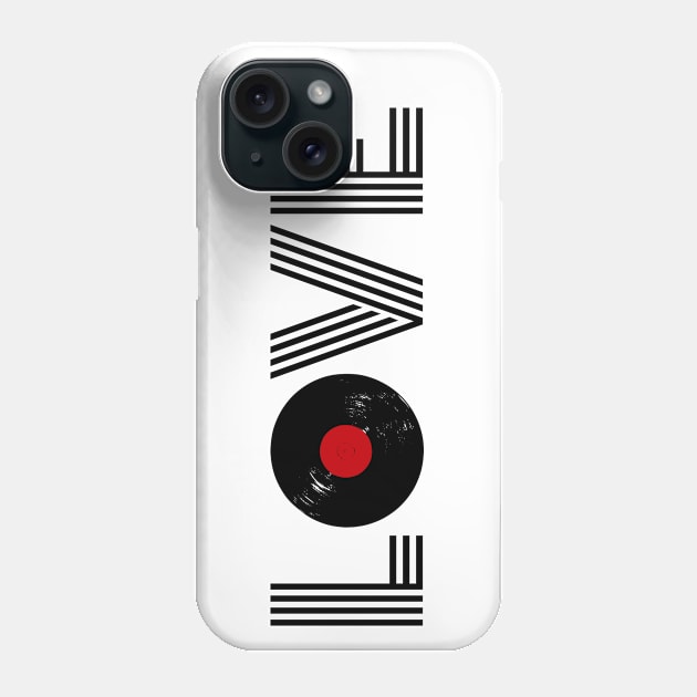 Vinyl record love Phone Case by BattaAnastasia