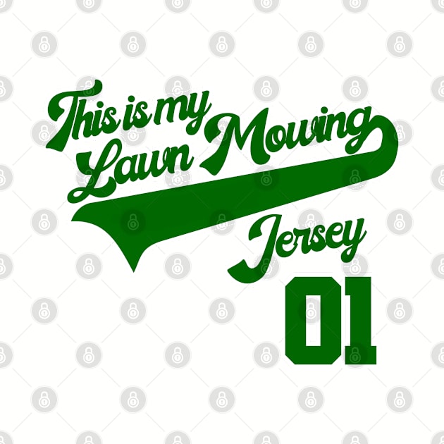 This is My Lawn Mowing Jersey Dad Shirt by darklordpug