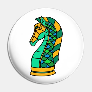 Aquatic Chess Knight Pin