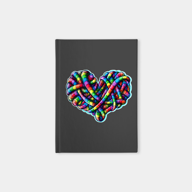 Tangled Heart Rainbow Love Heart Notebook Teepublic Tangled Heart Rainbow Love Heart Notebook Teepublic