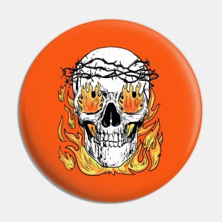 Skull Weekend Crucifixion Pin