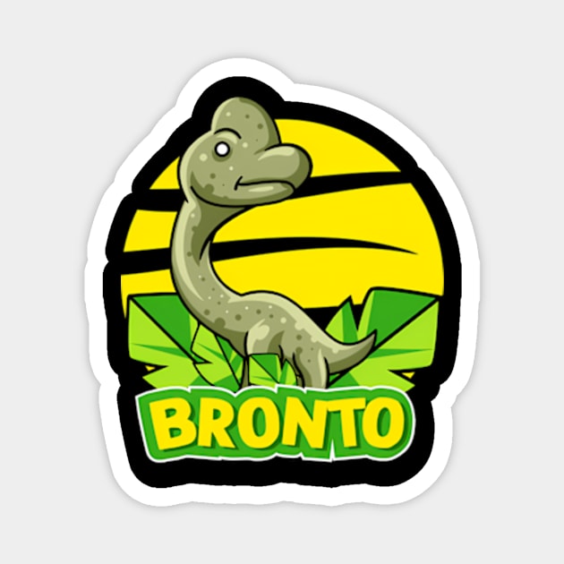 Cute Bronto Magnet by OrigamiOasis