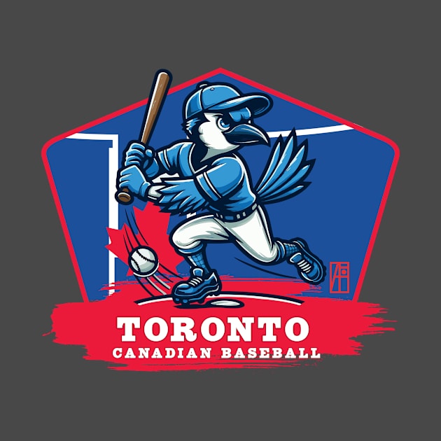 USA - Canadian BASEBALL - Toronto - Baseball mascot - Toronto baseball by ArtProjectShop