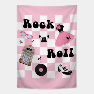 Rock and Roll Pink Tapestry