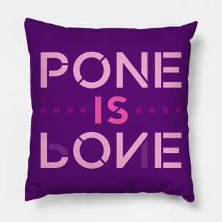 Pone is Love in Light Colors Pillow