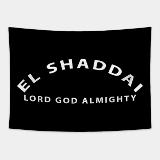 El Shaddai Lord God Almighty Inspirational Christian Tapestry