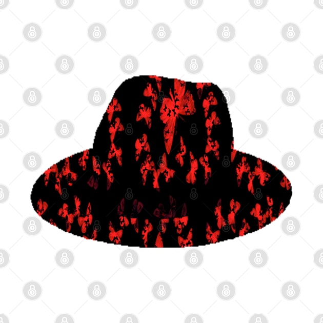 black hat red batterfly by jaml-12