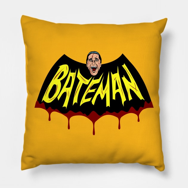 BateMAN! Pillow by Omega_Man_5000