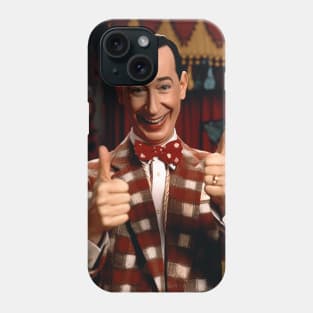 Pee Wee Herman Smiling on camera Phone Case