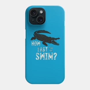 how fast can you swim Phone Case