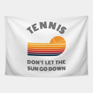 US Open Don't Let The Sun Go Down Vintage Tennis Tapestry