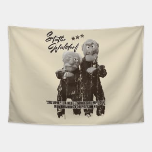 Retro Vintage - Statler and Waldorf For President 2024 Tapestry